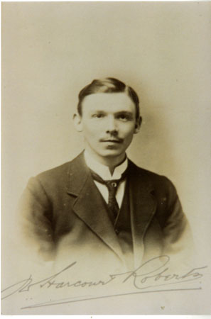 Copy of a portrait photograph of Harcourt Roberts